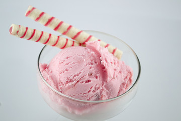 ice cream, Strawberry