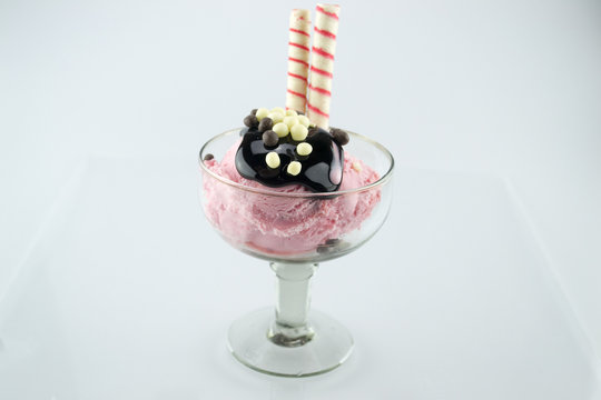 ice cream, Strawberry