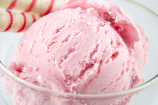 ice cream, Strawberry