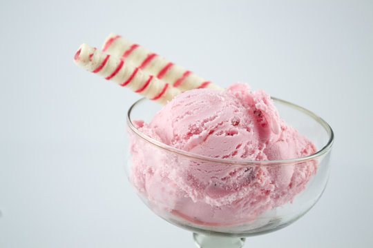 ice cream, Strawberry
