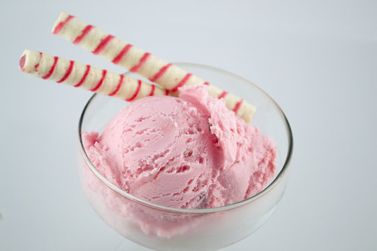 ice cream, Strawberry