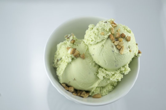ice cream, pistache