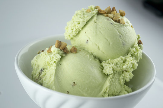 ice cream, pistache