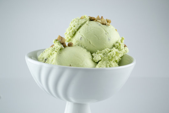 ice cream, pistache
