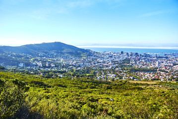 Table mountain view Cape-Town South Africa