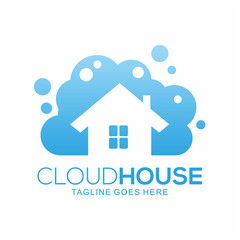 Clean House Logo Design Element Template