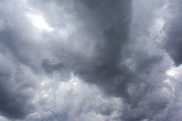 Obraz premium cloudy gray sky before the storm