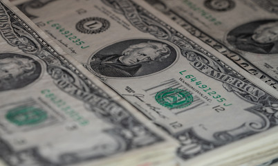 stacks of twenty dollar bills