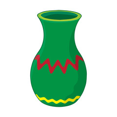 vase isolated illustration on white background