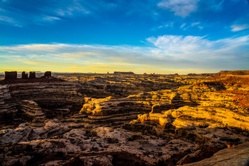 I captured this sunset image at the remote Maze Overlook in the Canyonlands National park in Utah.