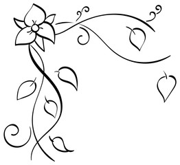 Floral Corner Accent