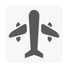 plane icon black