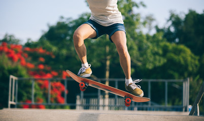 skateboarder skateboarding on skatepark