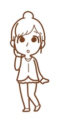 考える女性