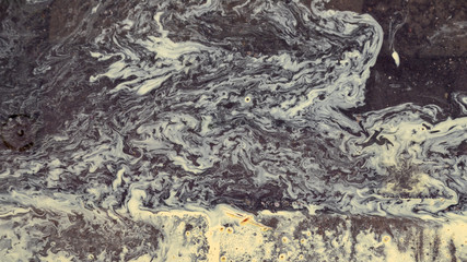 Fototapeta premium abstraction made by rainwater and pine pollen
