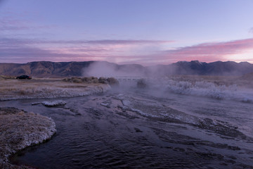 Sunrise over the California Sierra near Mammoth Lakes