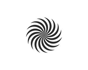 Business logo, vortex, wave and spiral icon