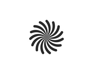 Business logo, vortex, wave and spiral icon