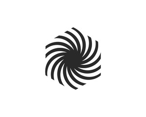 Business logo, vortex, wave and spiral icon