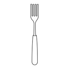 fork cutlery tool icon vector illustration design
