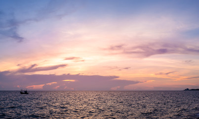 Sunset sky background.