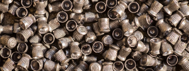 Numerous airgun lead pellets background
