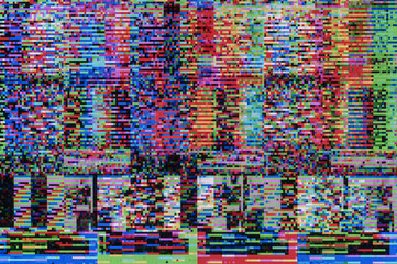 Pixel pattern of a digital glitch / Abstract background, pattern of a digital glitch.