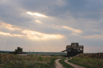 Fototapeta premium lonely mysterious house