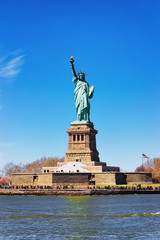 Liberty Island and Statue New York City