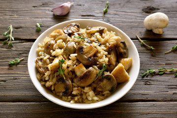 Risotto with mushrooms