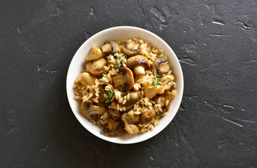 Risotto with mushrooms