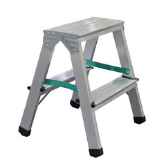 folding ladder isolated on white background