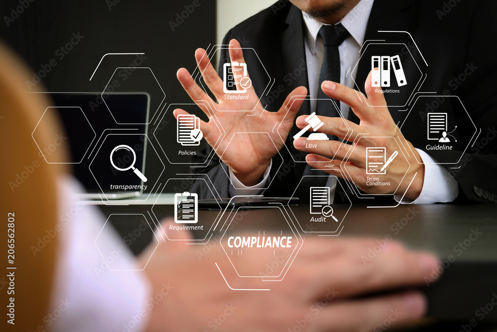 Poster co working team meeting concept,businessman using smart phone and digital tablet and laptop computer