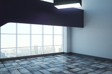 Contemporary unfurnished office interior