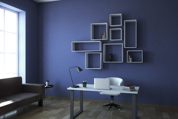 Modern office interior side