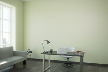 Contemporary office interior with copyspace