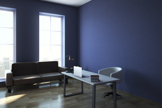 Modern office interior with copyspace
