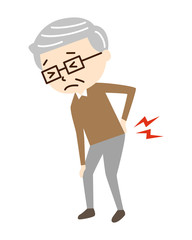 おじいさん　腰痛