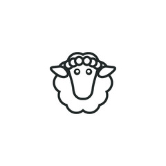 Sheep logo icon template