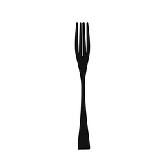 Fork silhouette black
