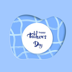 Happy Father's Day banner. element for greeting card. Vector Illustration.