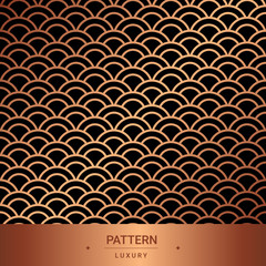 Seamless rose gold patterns. Vector illustration for Luxury wallpaper. Vintage design.