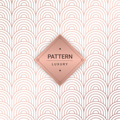 Seamless pink gold patterns. Vector illustration for Luxury wallpaper. Vintage design.