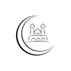 Obraz premium Vector Graphic of Mosque 