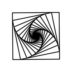 Vector of spirals a square