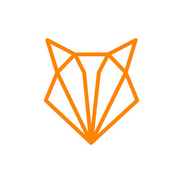 Vector of Logo Fox. Line Graphic Animal. 
