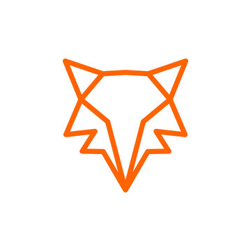 Vector of Logo Fox. Line Graphic Animal. 