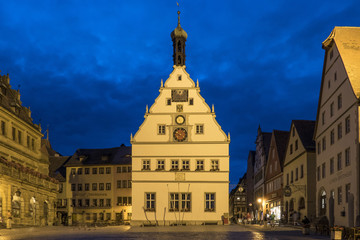 Fototapeta premium Ratstrinkstube inn, Rothenburg ob der Tauber, Romantic Road, Middle Franconia, Franconia, Bavaria, Germany, Europe