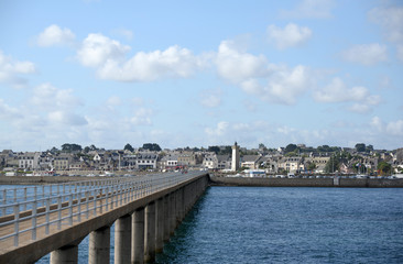Fototapeta na wymiar Seebrücke bei Roscoff, Bretagne
