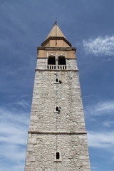 Fototapeta na wymiar Kirchturm von Umag in Kroatien